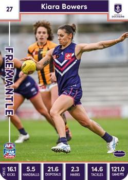 2023 AFLW TeamCoach #27 Kiara Bowers Front